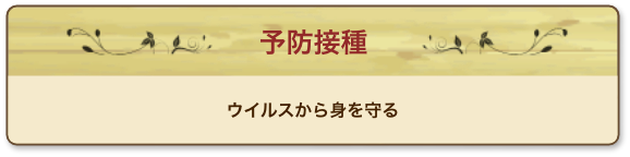 予防接種　ウイルスから身を守る